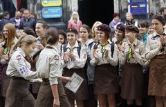 У центрі Львова наймолодші пластуни склали присягу