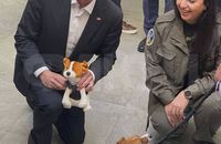 Держсекретар США отримав у подарунок волинського пса Патрона